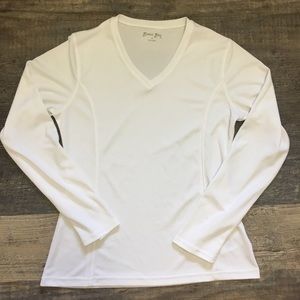 breathable white long tee. Never worn